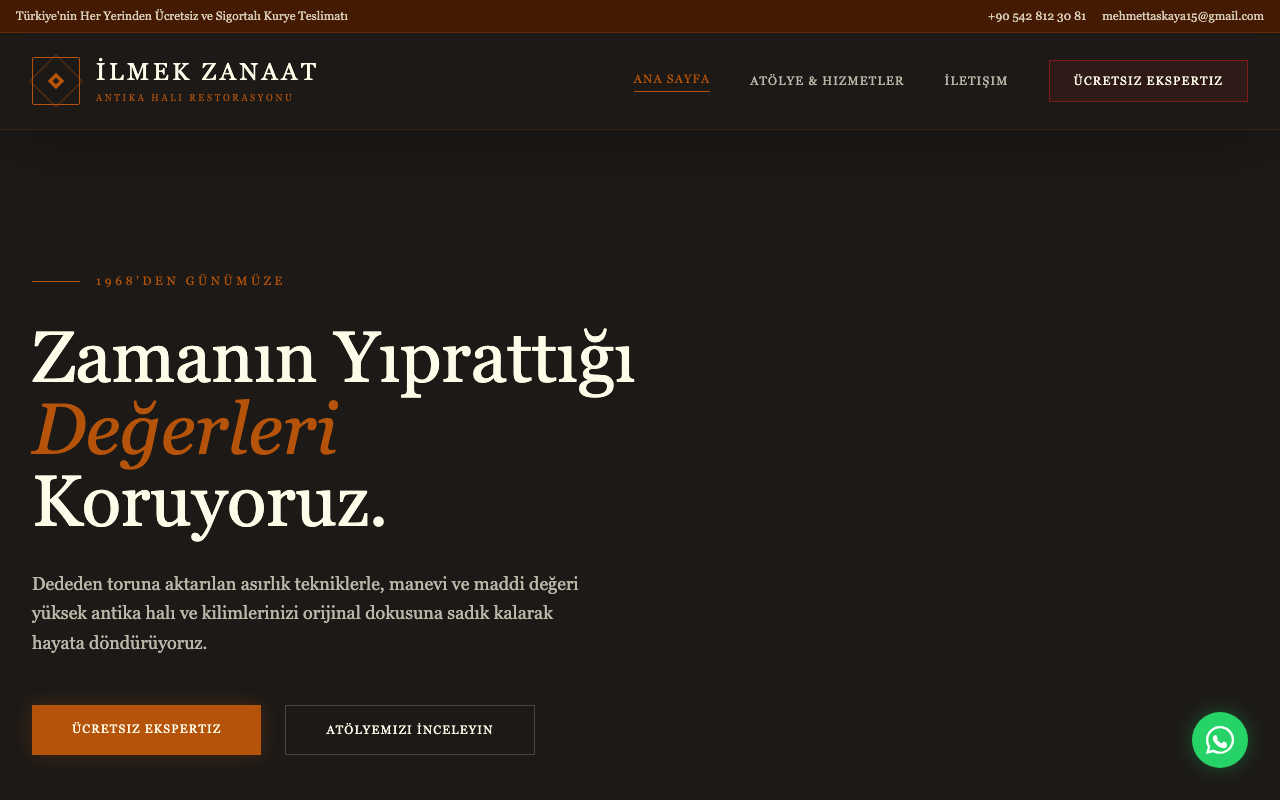 İlmek Zanaat | Antika Halı ve Kilim Restorasyonu