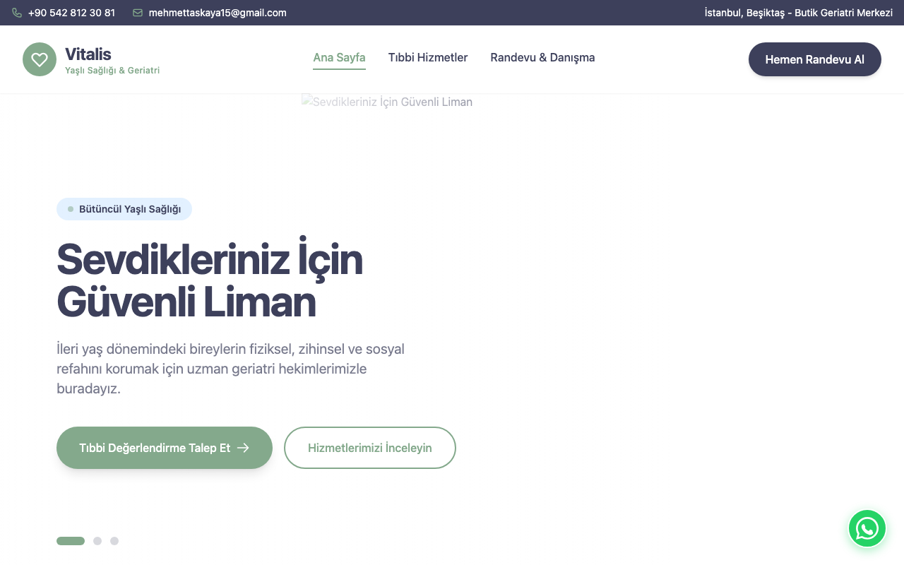Vitalis Yaşlı Sağlığı & Geriatri Kliniği