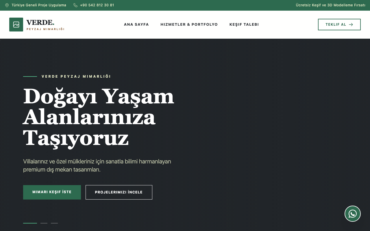 Verde Peyzaj | Estetik Bahçe & Alan Tasarımı