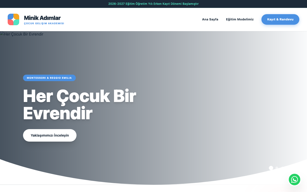 Minik Adımlar | Ankara Premium Çocuk Gelişim Akademisi