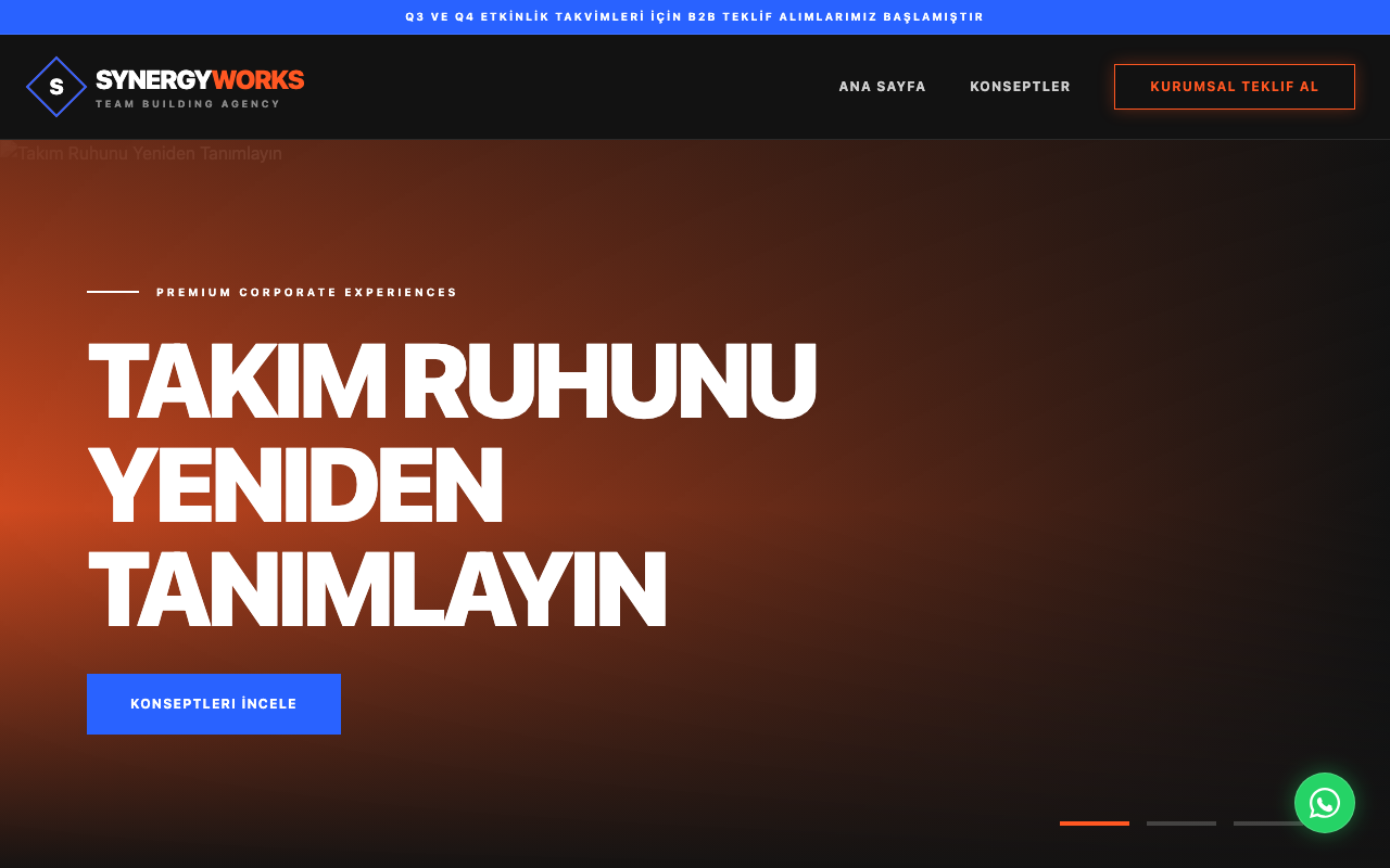 Synergy Works | Kurumsal Team Building & Motivasyon Etkinlikleri