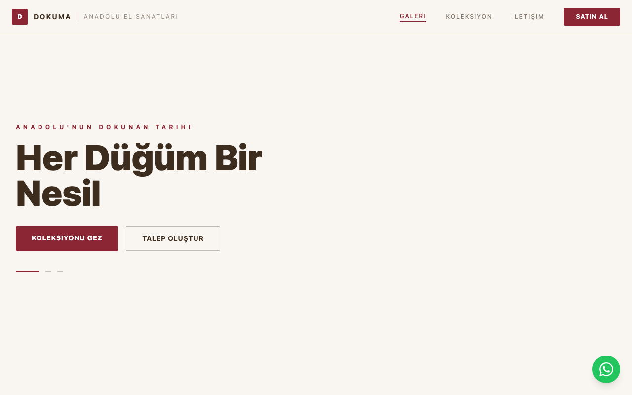 Dokuma | Anadolu El Sanatları Galerisi