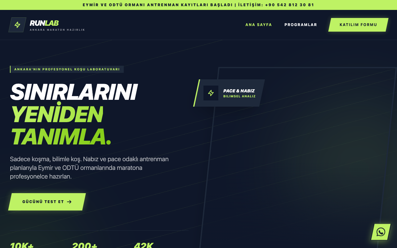 Ankara RunLab | Profesyonel Maraton Hazırlık & Antrenörlük