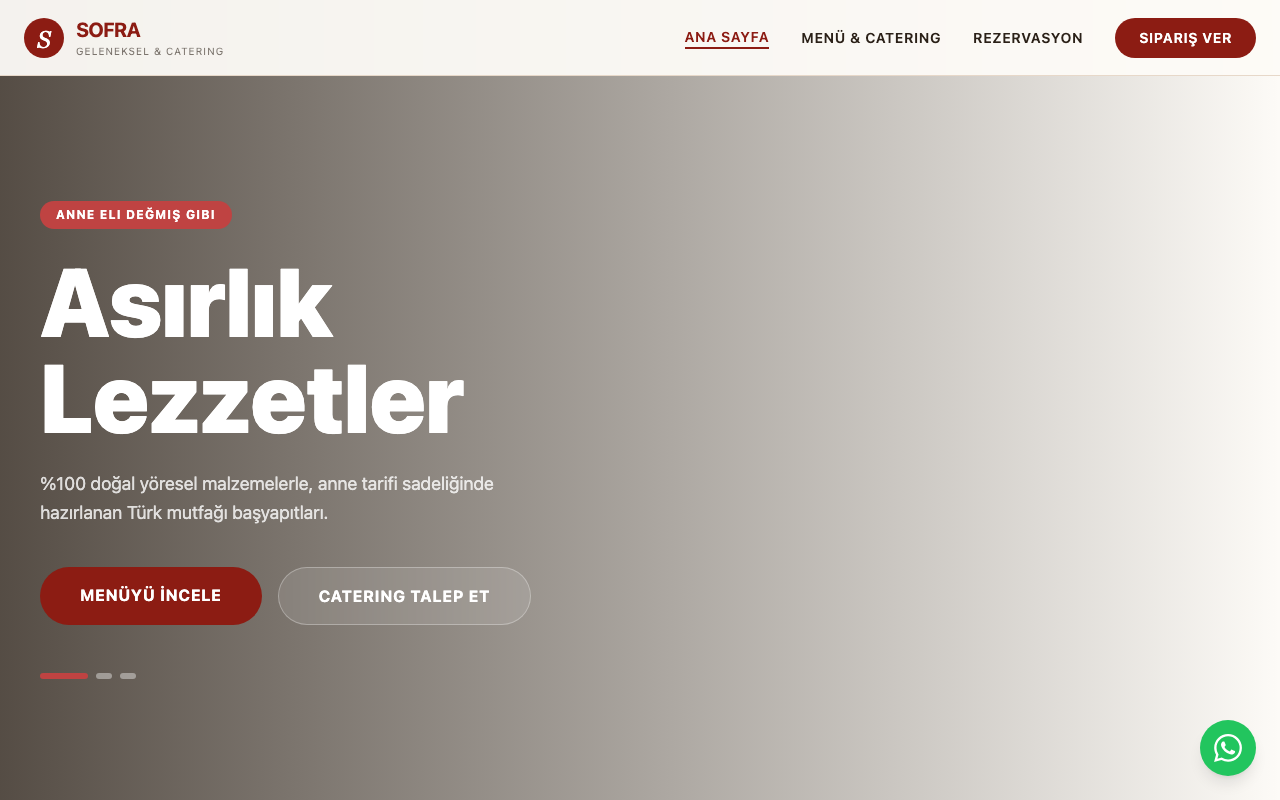 Sofra | Geleneksel Türk Mutfağı & Catering