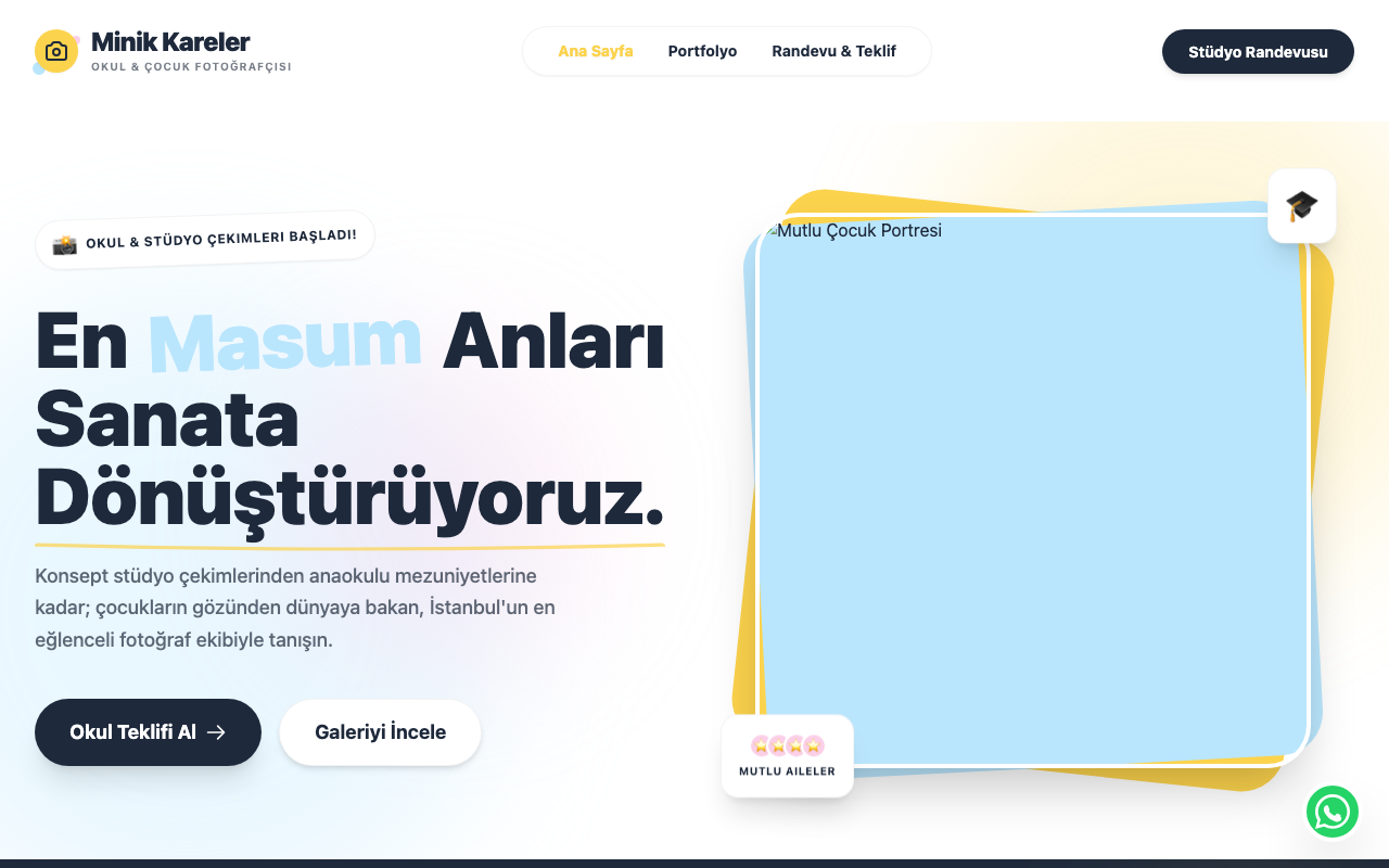 Minik Kareler | İstanbul Çocuk & Okul Fotoğrafçısı