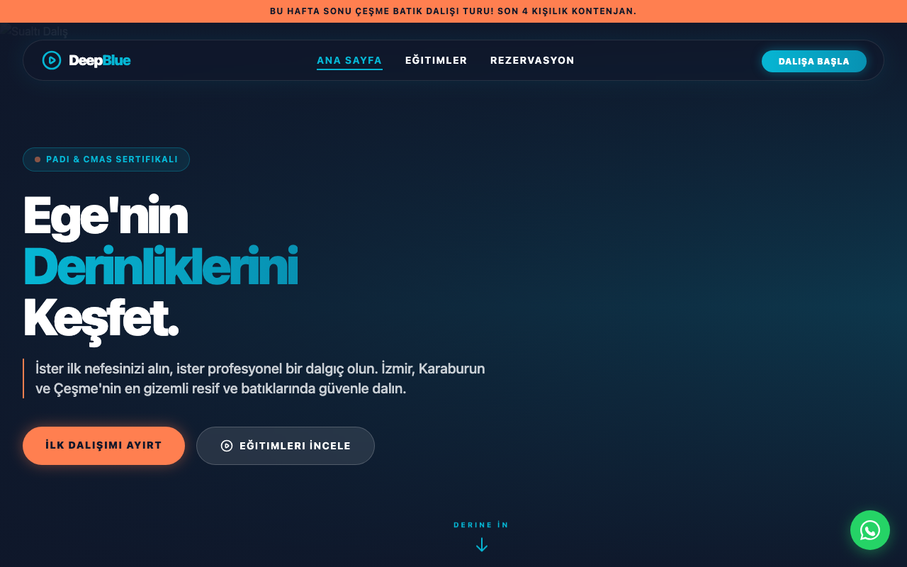 DeepBlue | İzmir Dalış Akademisi