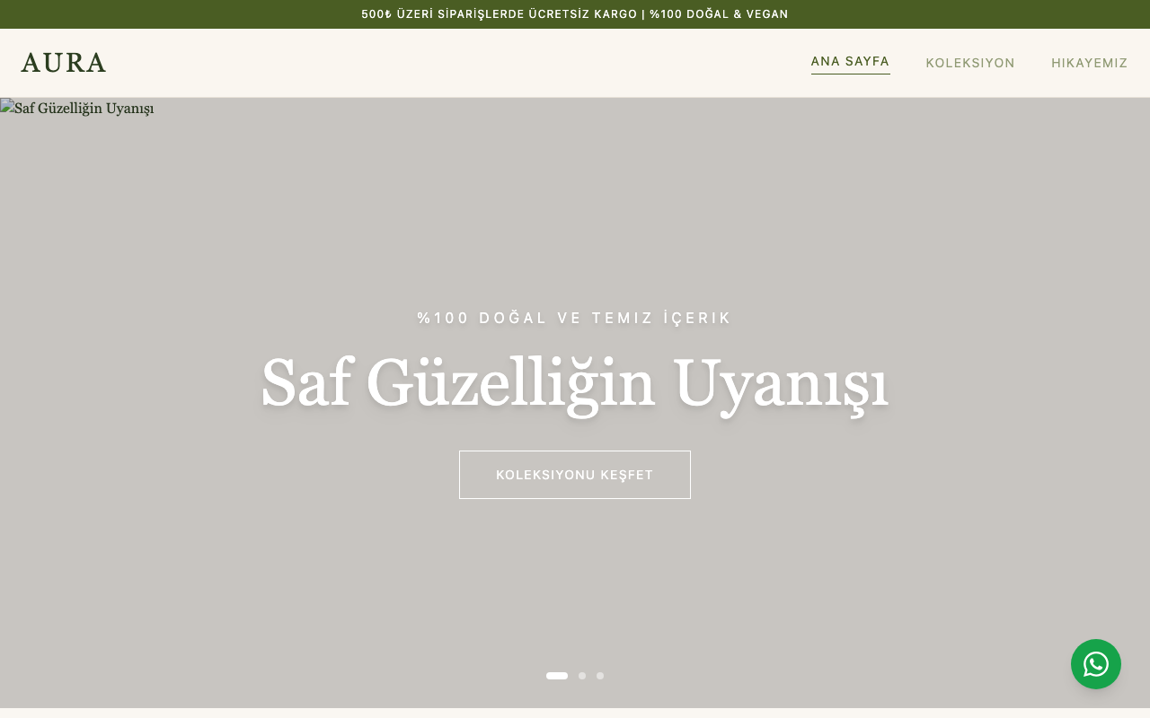 AURA Botanics | Saf Doğal Cilt Bakımı