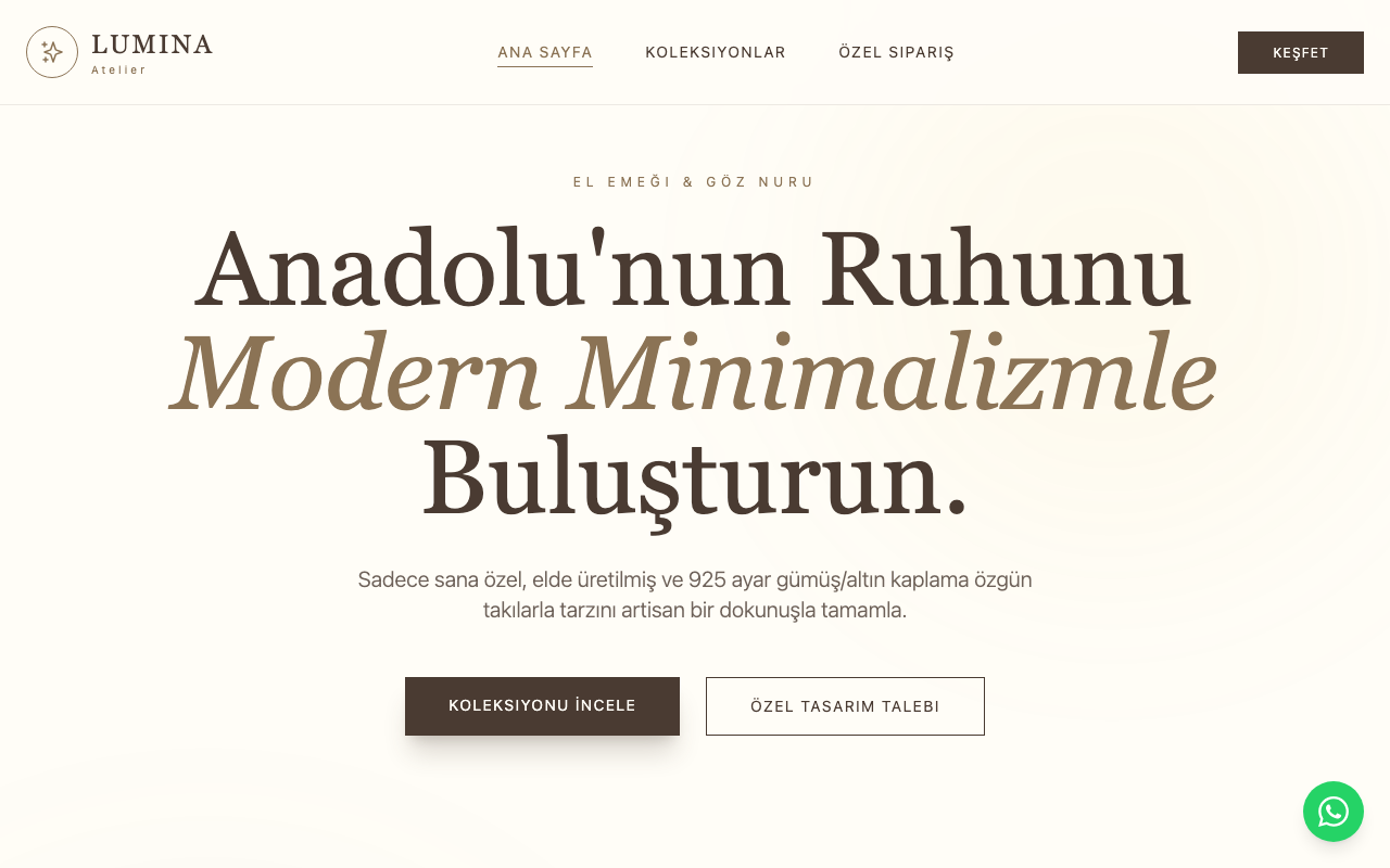 Lumina Atelier | El İşçiliği Takı Tasarımı