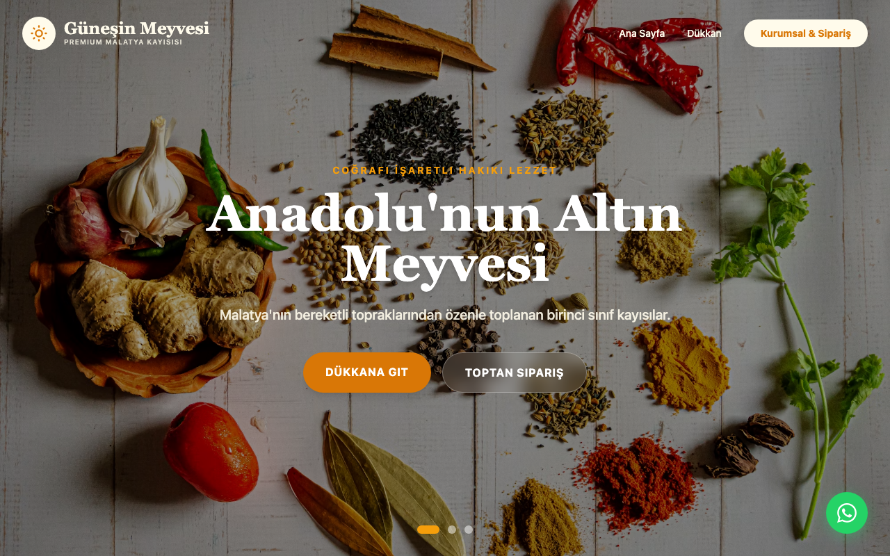 Güneşin Meyvesi | Premium Malatya Kayısısı