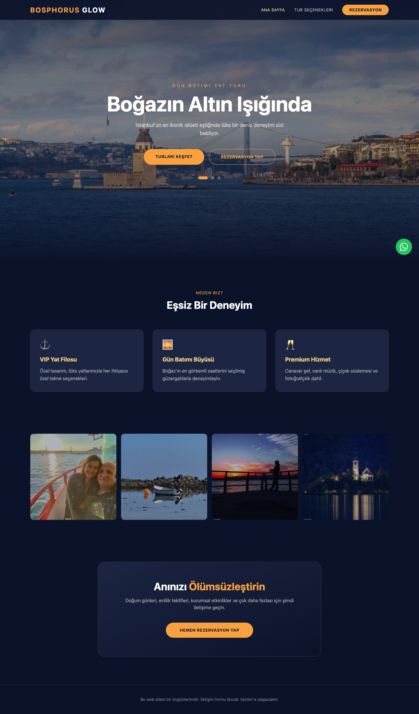 Bosphorus Glow | Premium Tekne Turları